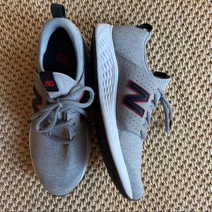 Men’s New Balance Fresh Foam Grey Black & Red Logo